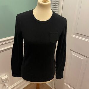 Women’s GAP Black Long Sleeve Crewneck Front Pocket Sweater M